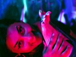 My big feet licked for the first time in my life