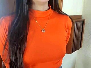 my cute petite latina babe gets her vagina filled with creampie in homemade pov quickie