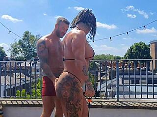 muscular friend surprises with hard anal fucking and squirting after intense training session