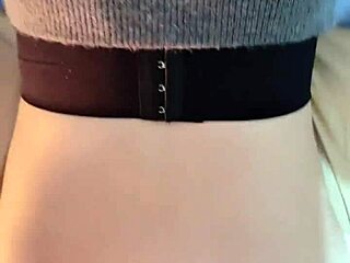 Skinny asian roommate teases with tight vagina comfort in dorm bath close-up