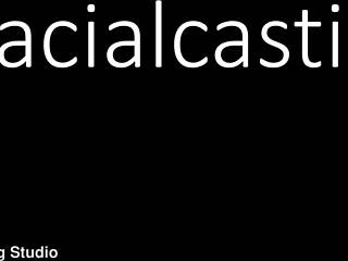 Teenie cums many times in love with big dick during casting interview with monster cock