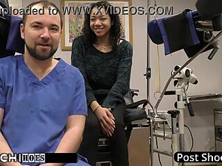 Petite Latina Freshman Yasmine Woods Experiences Mandatory Hitachi Vibrator Orgasm from Doctor Tampa in Hospital