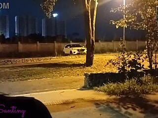 Bruna Santiny Sucks Stranger Cock In Public Square After Fight