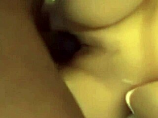 Filming wife in intense black creampie action