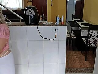 Latina temptress flaunts natural tits in fetish play