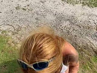 spotted a blonde on the beach and asked for a quick favor