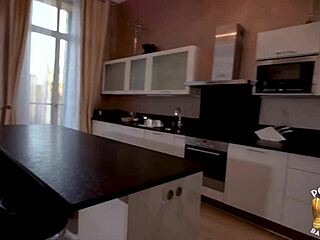 Intriguing blonde French milf Sophie craves a wild mmf threesome with two studs in sexy lingerie.