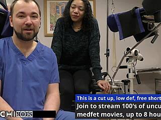 Petite Latina Freshman Yasmine Woods Experiences Mandatory Hitachi Vibrator Orgasm from Doctor Tampa in Hospital