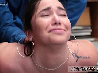 Police Tape Tied Apparel Theft With Old Petite Teen In Uniform