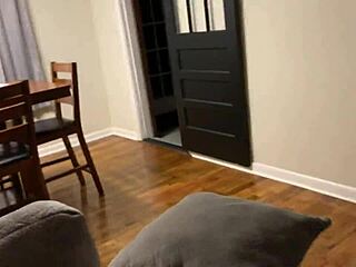 Skinny slutty girl contrasts innocence with creampie in tight pussy leading to pregnancy