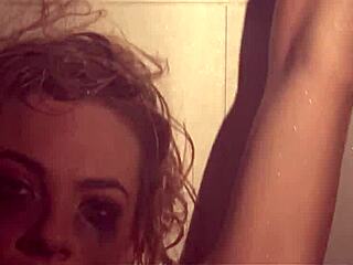 Watch Sexy Dahlia's Naughty Shower Fun With Blonde Babe Masturbating In Bath!