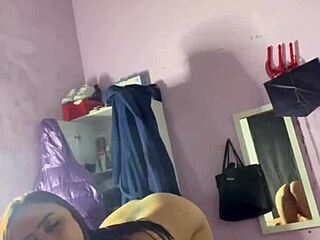 I love showing off my huge natural tits while handling that massive monster cock