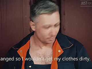 Hey, Check Out These Two Mature Russian Men Fucking Bareback in Wild Garage Action!