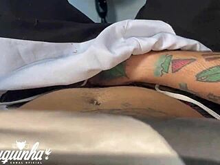 Amateur Wife With Hairy Pussy And Big Lips Gets Disturbed By Friend Leading To Sensual Exhibitionist Sex And Squirting