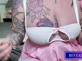 Busty curvy milf explores wild solo play with huge tits, nipple clamps, buttplug, and dildo for orgasm.