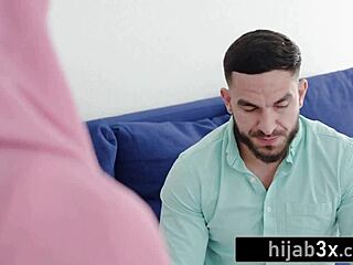 Young muslim beauty seduces her big dick teacher for hardcore fuck.  