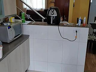 Latina temptress flaunts natural tits in fetish play