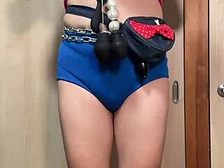 Massive Anal Plug Hanging During Walk Later Busty Maid Cosplay In Uniform