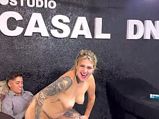 After 20 Years Riding Same Cock Husband Brings New One for Orgasm