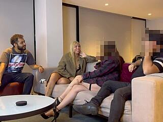 Amateurs Seduce Mature Couple for Wife Swapping in Swingers Group