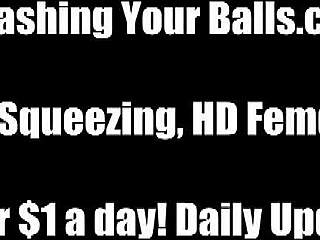 Are you ready for me to kick your balls until they're swollen and bruised as your femdom mistress?