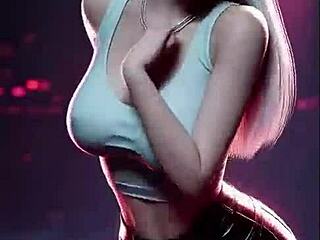 Evelynn takes control in her dominant dance routine from League of Legends, featuring uncensored 3D hentai animation generated by AI.