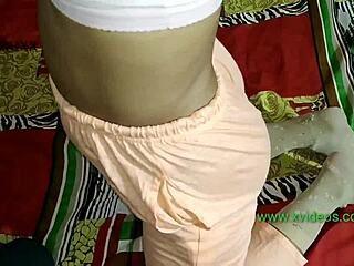 why is this indian desi girl getting fucked doggystyle by big cock in homemade video?