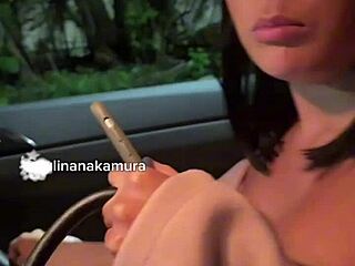 it was just a ride but the hot asian babe fucks bareback with naughty uber driver