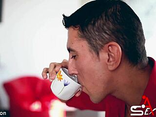 Boss teases porn maid