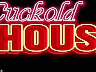 Chubby brunette joins intriguing group gathering at special house