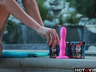 i'm like, this big titted blonde fingering herself by the pool til orgasm, ya know? so hot...