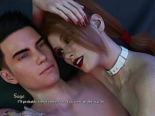 I creampie while fucking busty redhead in anal action and then switch to standing doggystyle pounding