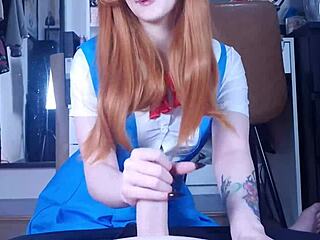 Asuka dominates Shinji.