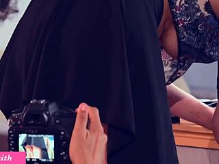 Intriguing Photoshoot Turns Playful with Earrings and Creative Poses