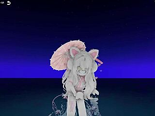 In a lively virtual scene, attractive animated figures perform a seductive dance revealing their curves and intimate areas.