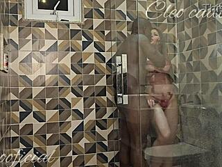 uh, my muscular friend followed me to the bathroom for some big cock fetish action with this sexy latina pornstar cleo cadillac.