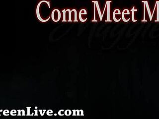 Maggie invites you to admire her huge natural tits with teasing licks and soft touches 😍