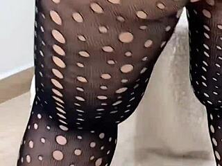 seductive mature blonde with big ass in sensual lingerie tempts me to creampie inside her