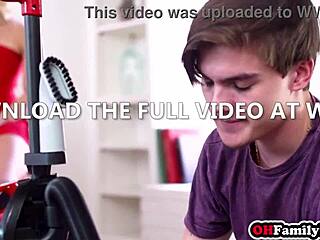 Two hot moms on one lucky guy and he enjoyed pov double blowjob