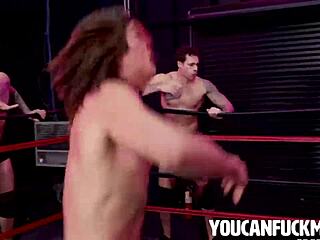 Hey, masked gypsy sucks cocks in group bang