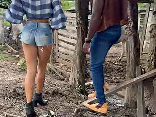 Hey, check out this hot homemade BBC action with a married boss hotwife getting fucked on the farm! 🔥🍆