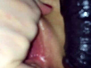 Spouse Enjoys Intense Session with Large Toy