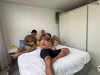 Cleo Cadillac Joins Athletic Couples In Non-Stop Interracial Gangbang With Big Cock Anal And Doggystyle Banging