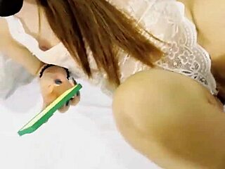 Chubby Amateur Wife Caught Masturbating By Her Husband's Friend In Homemade Solo Session