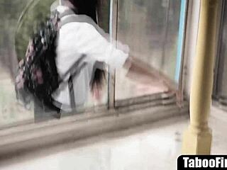 I Feel So Overwhelmed By Emotions As Slutty Teen 18+s Get Rough Threesome With Homeless Guy