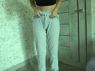 Free petite 18+ teen desperation pee video - so wet and kinky! 💦