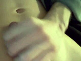 Intense solo session with shaved big white cock masturbating close up at home