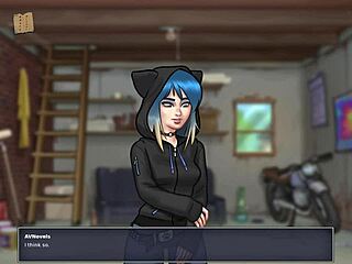 summertime saga unfolds with petite teen exploring small tits in episode 111 adventure