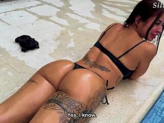 I bring home this hot Colombian neighbor model from Only Silvana Lee and pound her wet pussy hard in doggystyle!