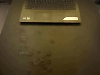 Huge hard cock delivers massive cumshot in intense solo session